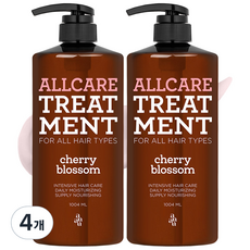 아유아유 올케어 대용량 트리트먼트 체리블라썸향, 1.004L, 4개
