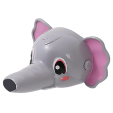 JAR嚴選 兒童水龍頭延伸器 灰飛象 可愛造型 輕鬆洗手, 灰色 + 粉色, 1個