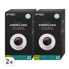 gomgom 深焙美式咖啡, 1g, 100入, 2個