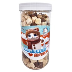 歐姆貓 海陸原肉凍乾粒 雞肉鮪魚, 無添加 高蛋白 低脂肪 嗜口佳, 90g, 1罐