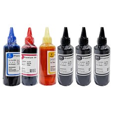 NEXTPAGE 全系列Dye Ink 可填充染料墨水瓶 100ml 適用於HP印表機, 黑色 + 黃色 + 紅色 + 藍色, 1個