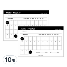Iciel design Habit tracker 目標達成計畫本 31day, 10個, 混合顏色