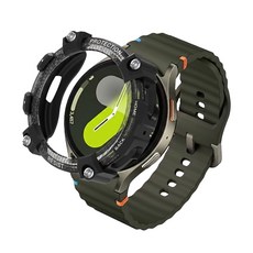 W9999 Galaxy Watch 堅固邊框保護殼, 透明黑, 1個