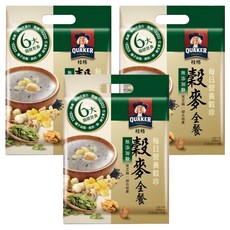 QUAKER 桂格 每日營養穀珍穀麥全餐 無添加糖 10包, 230g, 3袋