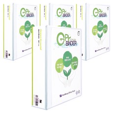 Heemang G.PP A4 梯子活頁夾 7cm GBW777 3孔, 白色, 4個