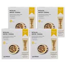 WONJIN EFFECT 原辰透明質酸面膜 新款金色膠囊面膜 30ml*10片+洗面乳80ml*1, 4組