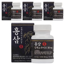 Irim 6年根紅蔘人蔘皂苷30mg 30.6g, 4個, 60顆