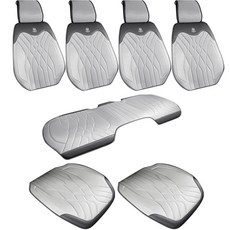 soonZAM 夏季繽紛汽車座椅全套, 1套, 灰色