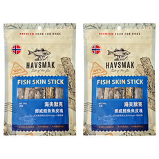 海夫默克 挪威鱈魚魚皮塊 50g 100%天然鱈魚皮 富含Omega-3脂肪酸, 鱈魚, 2包