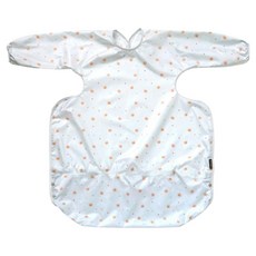 베이비클로 유아용 이유식 식탁일체 긴팔 일반형 방수 턱받이, 곰 블루, 1개입, 1개