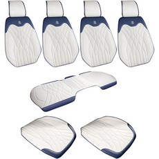 soonZAM 夏季繽紛汽車座椅全套, 1套, 白色