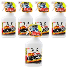 LEC 激落君 黑霉君強力除霉泡泡噴劑 濃密泡沫 深層浸透 包覆髒污分解色素 氯系清潔劑 達到漂白效果, 400ml, 5瓶
