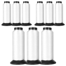 JSTrading 修補用尼龍透明線 60號 3入, 白色