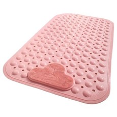 Utjeun 浴缸 浴室 快乾排水 防滑墊 70 x 40 cm, 粉紅色, 1個