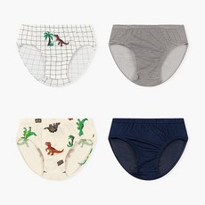 Uni FRIend 男童款侏羅紀公園圖案三角內褲 4件組