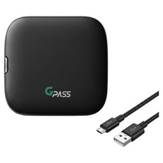 지패스 에어포인트 RF유선 하이패스 단말기 GPASS AP500S, 블랙, 단말기본체 + 양면부착거치대 + 퀵매뉴얼 + 시거잭케이블 + USB케이블