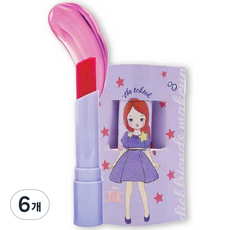 디엘프렌즈 어린이 립틴트밤, 엘라톡톡, 6개