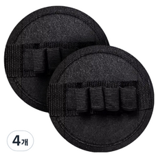 Dean & Fit 低刺激去角質搓澡巾, 黑色, 4個, 1入