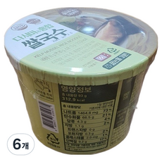 바다본 다시마 홍합 쌀국수, 93g, 6개