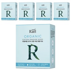 Rael 女性用棉質清潔濕巾, 5g, 50個
