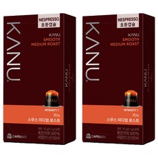 KANU 柔順中焙膠囊咖啡, 5.7g, 10入, 2個
