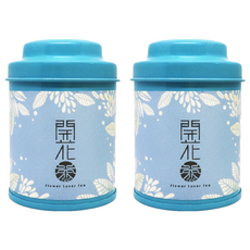 無藏茗茶 工藝花茶 會開花的茶 藍色, 8g, 1罐, 2罐
