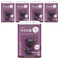 Hanyeji 廚師廚房紙巾 130張, 60個
