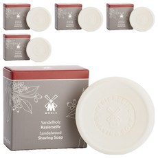 騾子剃須皂檀香, 65g, 5個