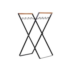 可折疊垃圾袋支架, 黑色的, 1個