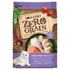 TOMA-PRO 優格 成貓 零穀 體重管理配方 乾飼料 添加腸益菌和蔬果, 雞肉, 5.5lb, 1袋
