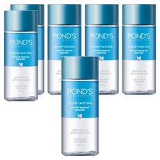 폰즈 클리어 훼이스 스파 립 앤 아이 메이크업 리무버, 120ml, 6개
