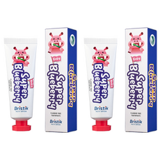 Bristik 無氟藍莓口味嬰兒牙膏, 2個, 50g