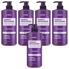 KUNDAL 昆黛爾 蜂蜜澳洲堅果保濕護髮乳 Blanc香, 1.058L, 5瓶