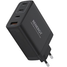 리너지 아라리 GaN PD3.0 PPS 초고속 4포트 멀티 충전기 A100W, 1개, 블랙