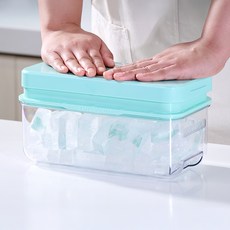 Housimple 第4季中型推蓋冰塊盒組, 1套, 薄荷