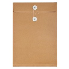 MaDaKkuMi 釦環式方底袋 加厚牛皮紙袋, A4, 25個