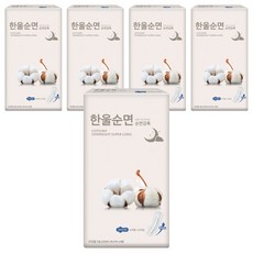 예지미인 한울 순면감촉 슈퍼롱 생리대, 오버나이트, 20개입, 5개, 날개형