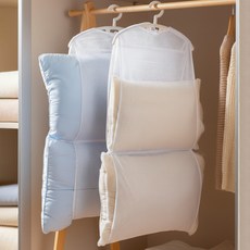 다용도 베개 통풍 걸이 건조망 2단, 2개, 아이보리