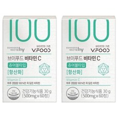 Vfood 維他命C咀嚼錠 500mg, 60顆, 2罐