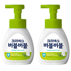 크리넥스 버블버블 핸드워시 힐링 그린향, 250ml, 2개