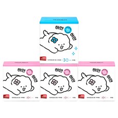 하얀하얀 유기농 순면 생리대 대형 + 중형 3p 세트, 1세트