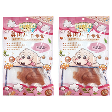 DANLO 手作肉乾零食 香Q骨型雞肉片 本土新鮮肉類製成 無添加防腐劑與人工色素, 100g, 2包