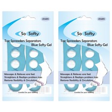 쏘소프티 포렉스 실리콘 발가락 벌리개 블루 Free, 2개