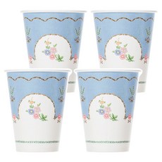 BLEEN Sweet Teatime 藍色紙杯 260ml, 4個