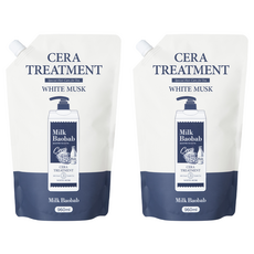 밀크바오밥 세라 트리트먼트 화이트머스크 리필용, 960ml, 2개