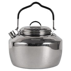 NOBANA 304不鏽鋼燒水壺 1.5L 銀色 露營燒水, 1個