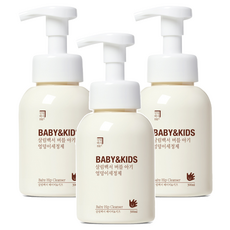 살림백서 베이비 앤 키즈 버블 아기 엉덩이 세정제 라벤더향, 300ml, 3개
