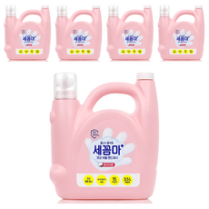 세균아꼼짝마 대용량 항균 버블 핸드워시 파우더향 리필용, 3.5L, 5개