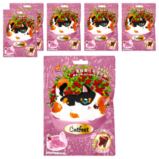 Catfeet 呼嚕愛乾淨蔓越莓化毛潔牙餅, 鮭魚, 60g, 6包