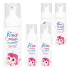 i'm pinky 兒童專用泡沫潔顏慕斯, 150ml, 5瓶